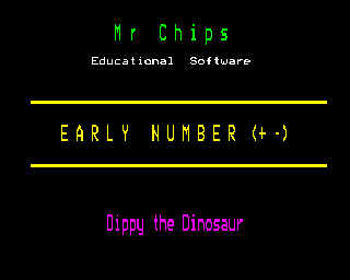 Early Numbers - Dippy the Dinosaur